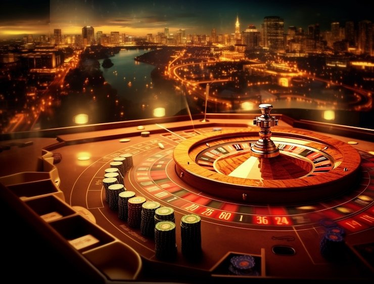 bigwin365 Speed Baccarat live dealer studio with cards and gaming table